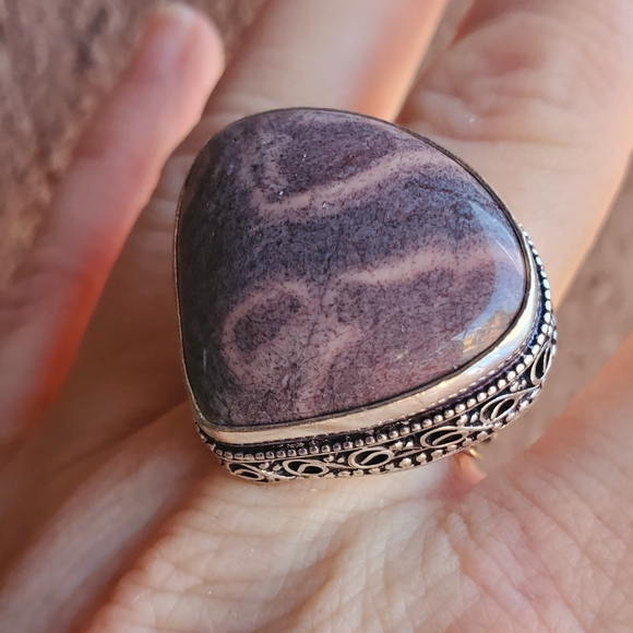 New Mookaite Jasper 925 Silver Ring. - Picture 3 of 16